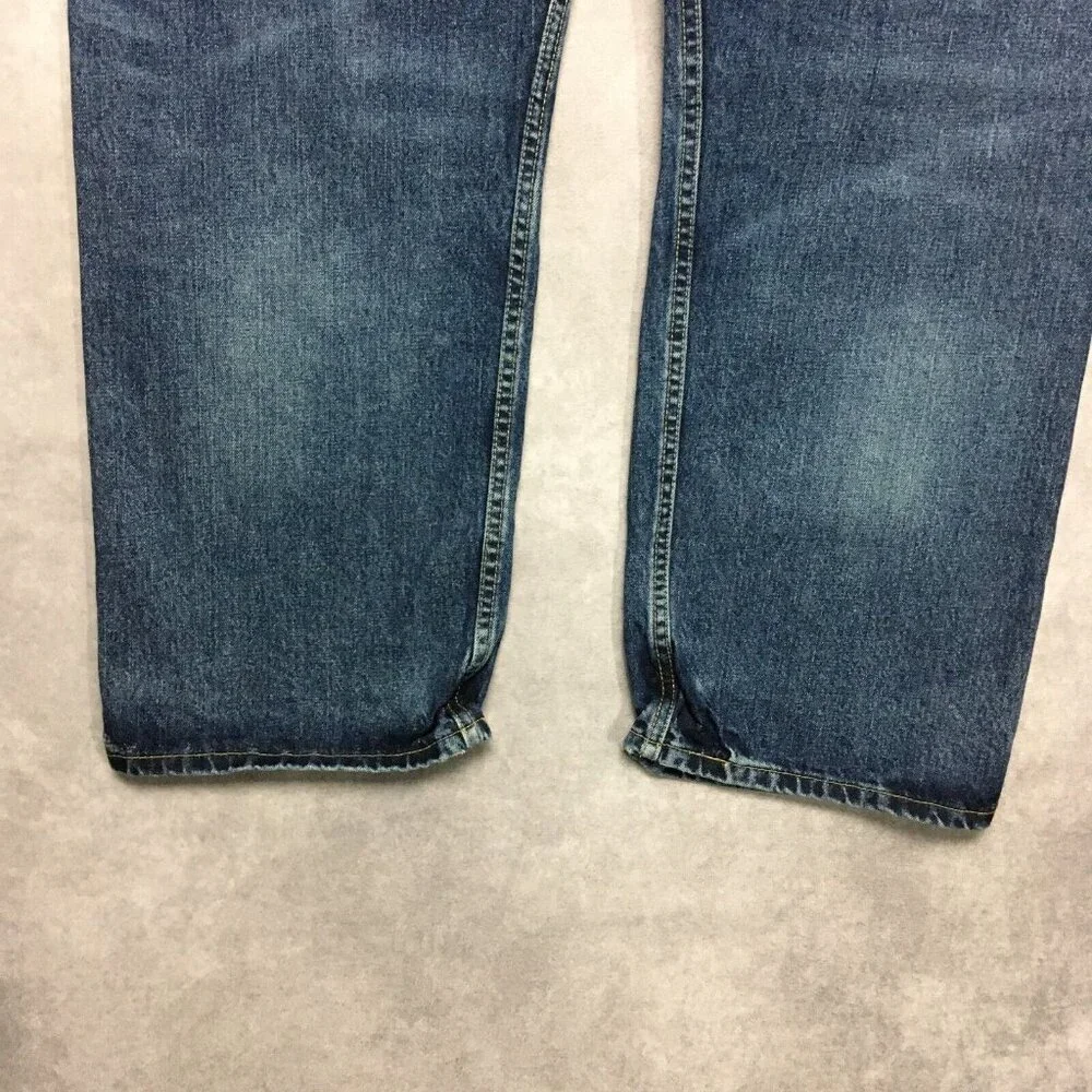 Levis Mens‎ 569 Loose Straight Fit Blue Jeans size 42x30 Cotton Denim Pants